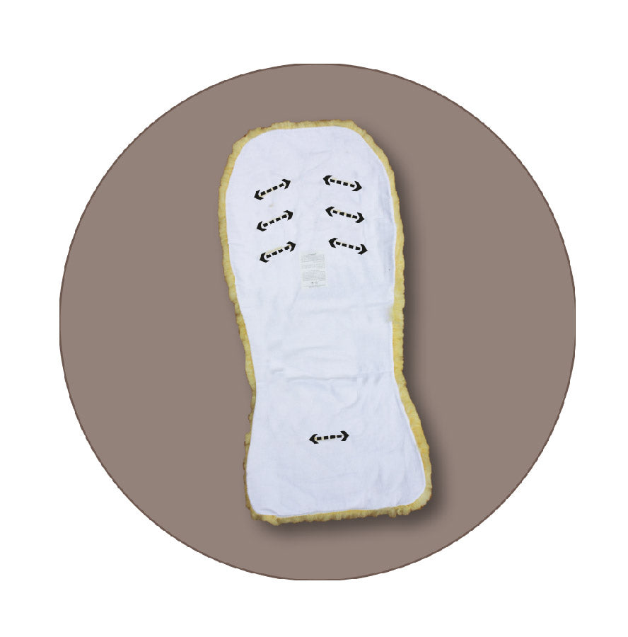 Heitmann Felle buggy/car seat sheepskin - Gold