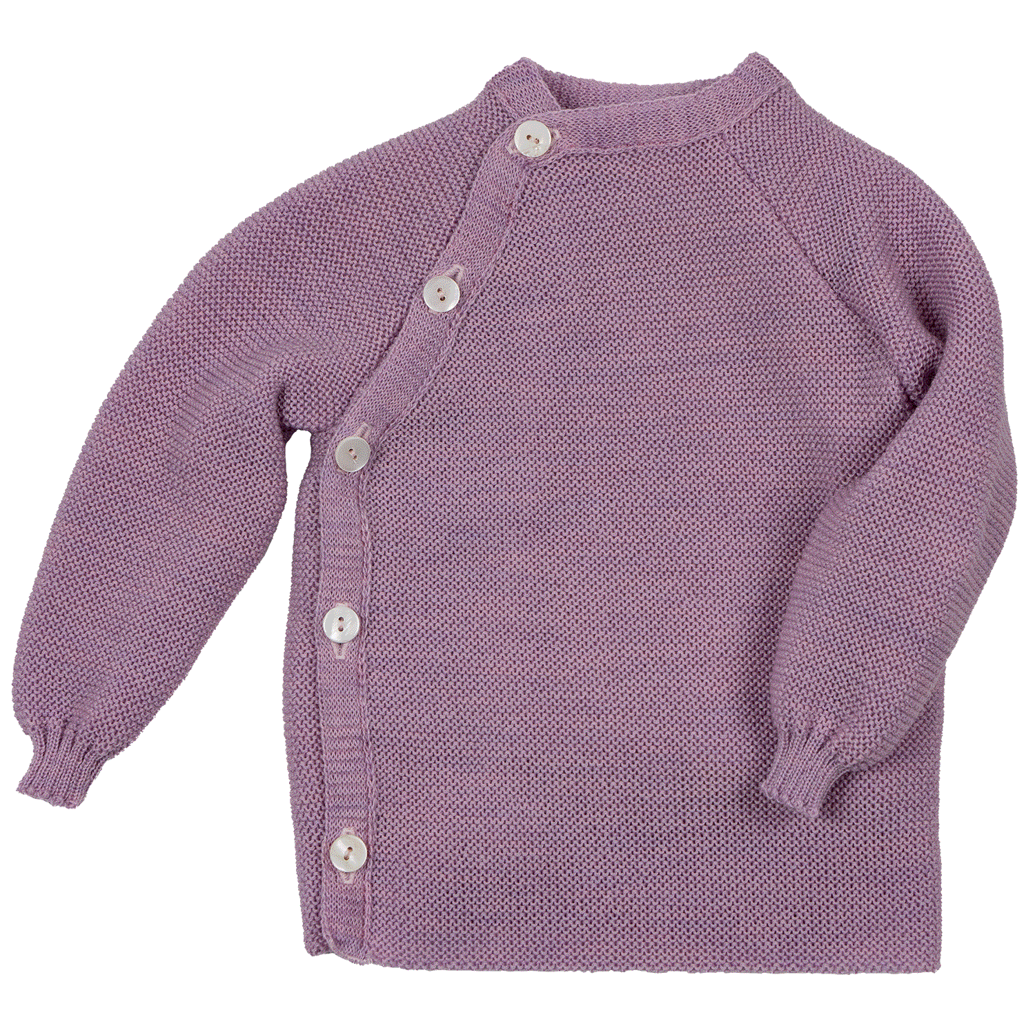 Reiff merino wollen wikkelvestje lilac - de Wevershoek