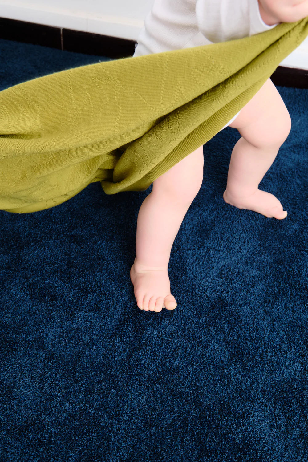 Engel Natur wool fleece baby blanket – Blue