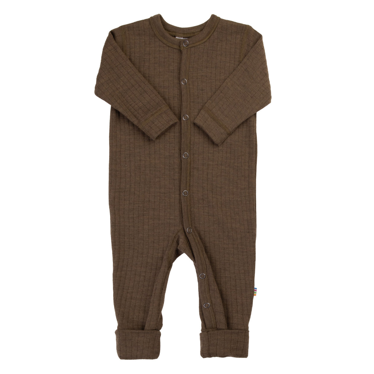 Joha wool jumpsuit with wrap feet - Brown