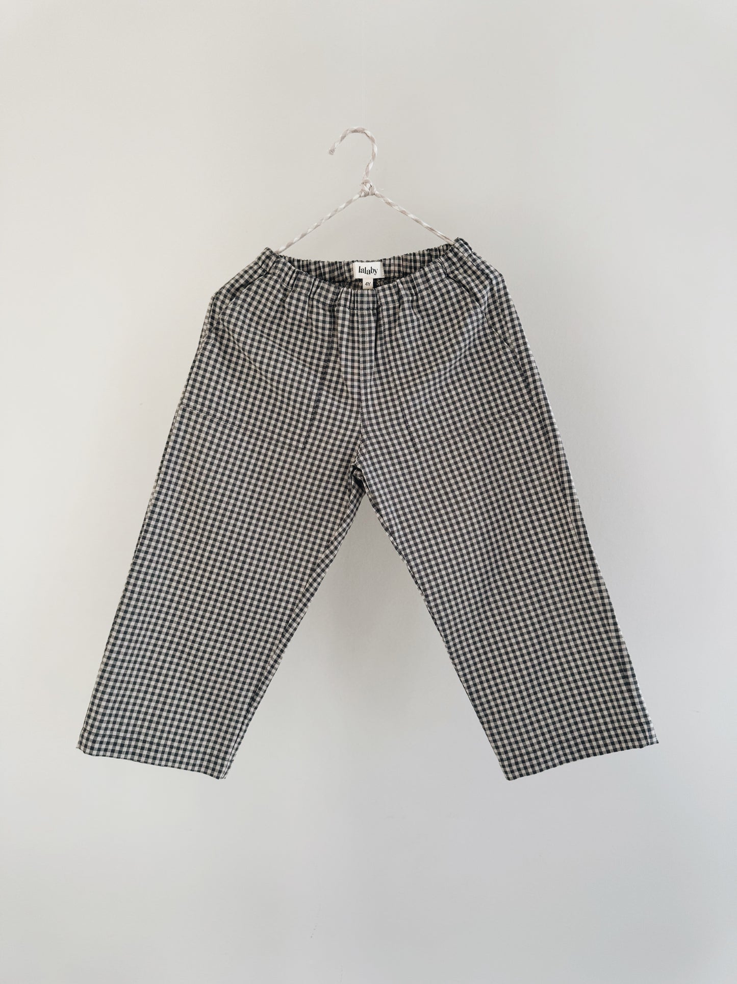 Lalaby cotton pants Axel โ Forest Check