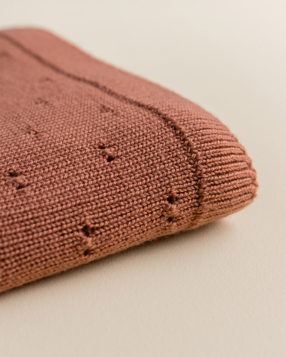 Hvid blanket Bibi - Brick