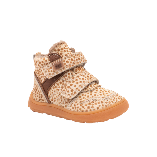 Bisgaard Becky TEX Barefoot – Brown Dots | Waterproof Kids Shoes with Wool Lining