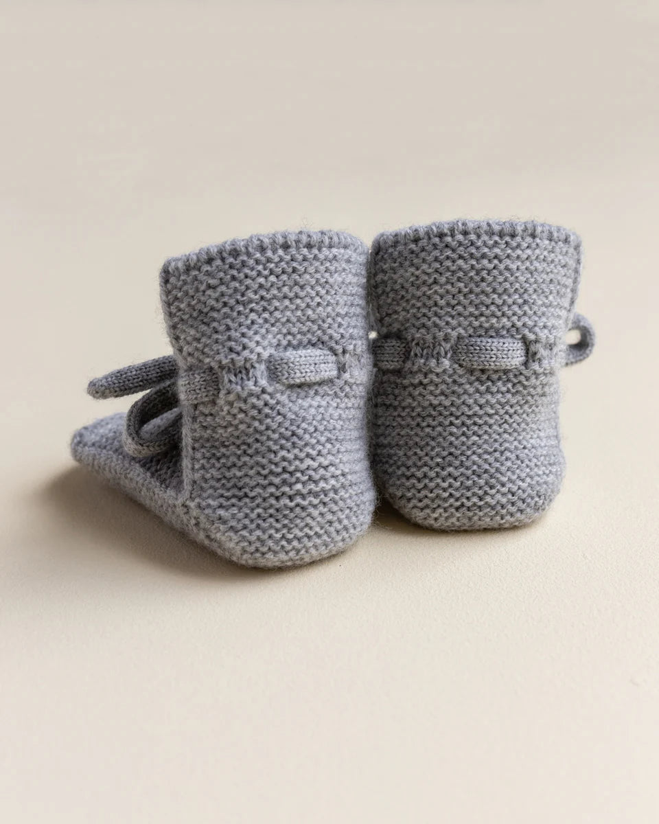 Hvid slofjes - Grey Melange