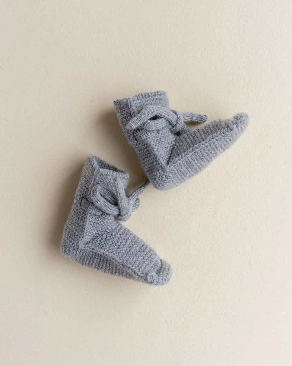 Hvid slofjes - Grey Melange