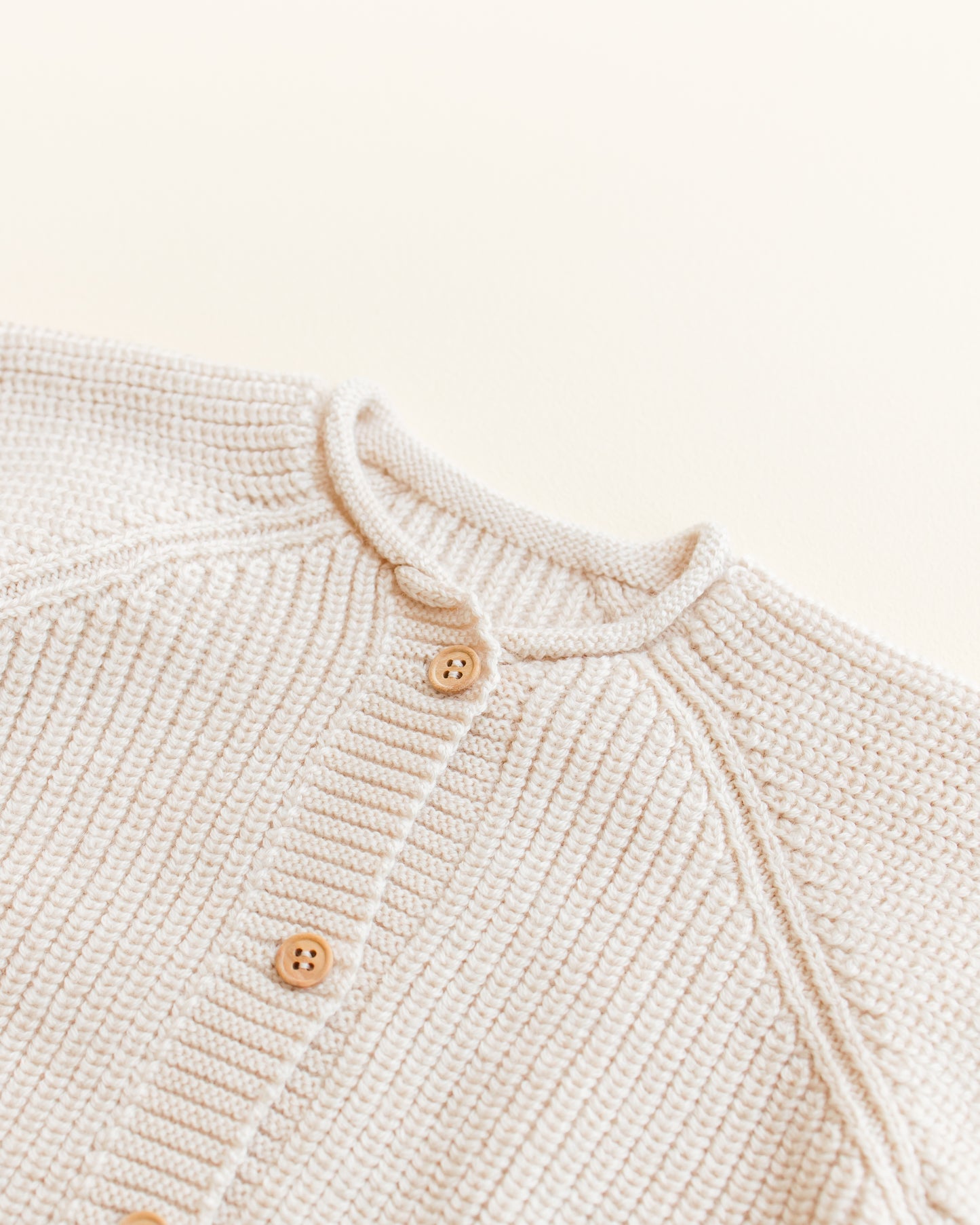 Hvid cardigan Inga - Cream