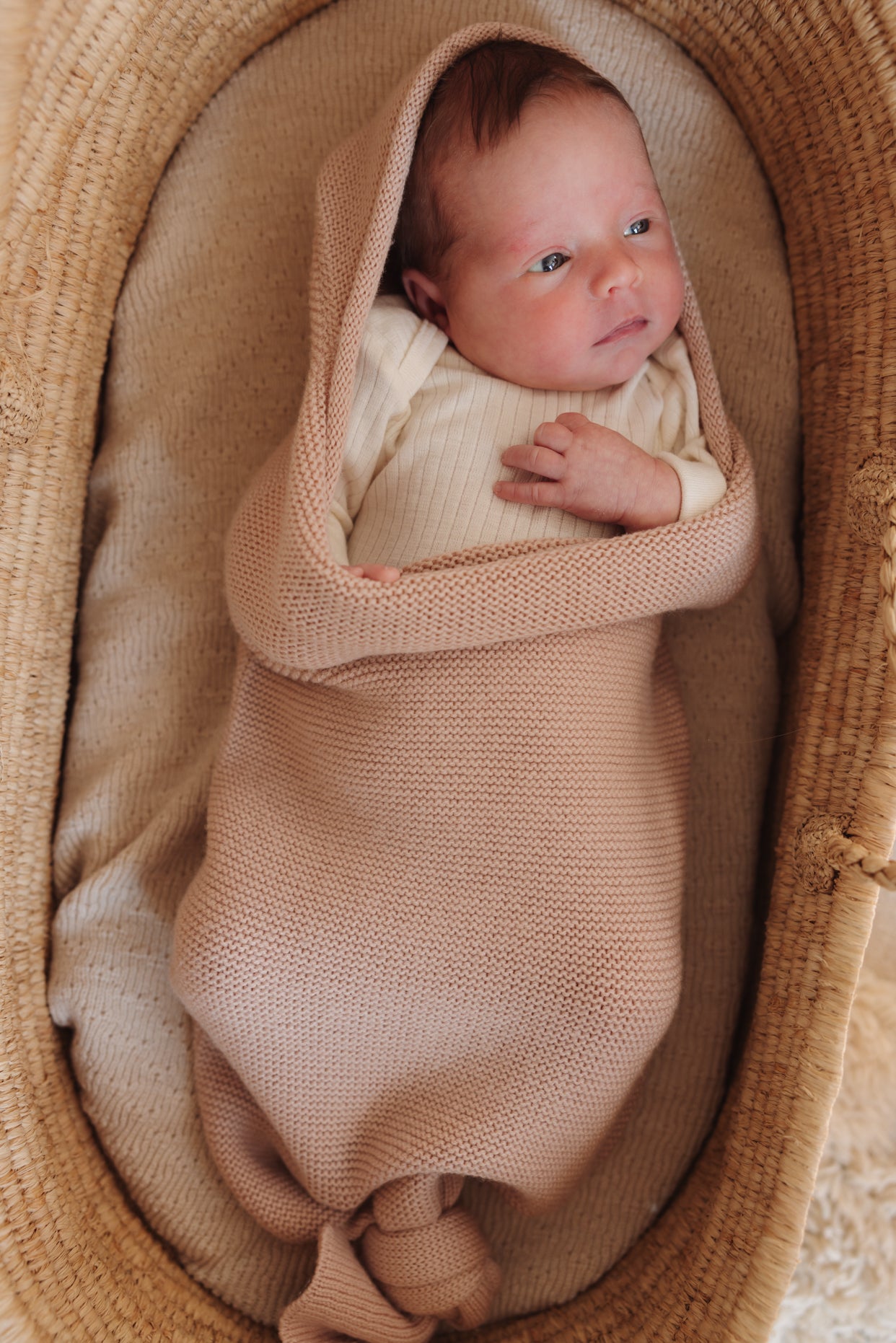 Hvid cocoon - Apricot