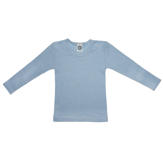 Cosilana wool/silk/cotton longsleeve - Blue