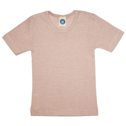 Cosilana wool/silk/cotton t-shirt – Pink