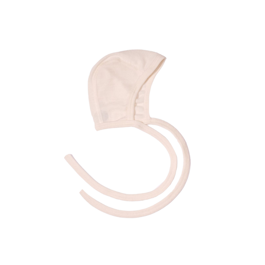 Cosilana wool/silk/cotton bow hat - Natural