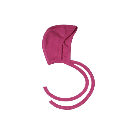 Cosilana wool/silk bow hat - Pep pink