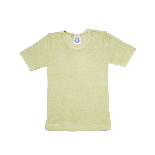 Cosilana wool/silk/cotton t-shirt – Green