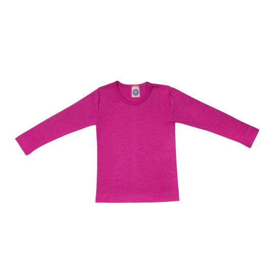 Cosilana wool/silk long sleeve - Pep pink