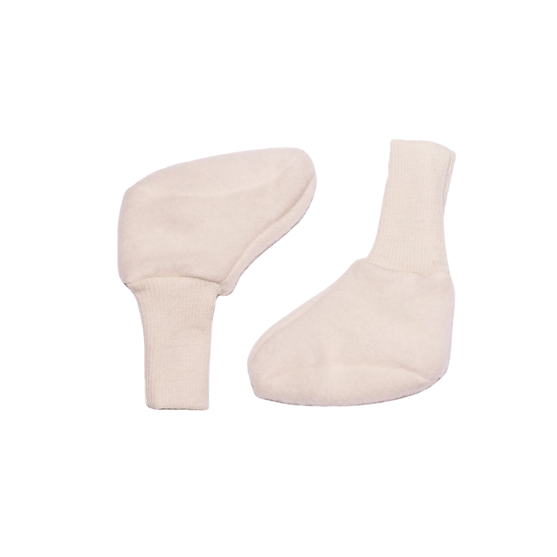 Cosilana wolfleece premature slippers – Natural