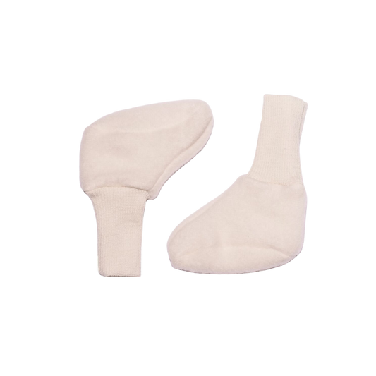 Cosilana wolfleece premature slippers – Natural