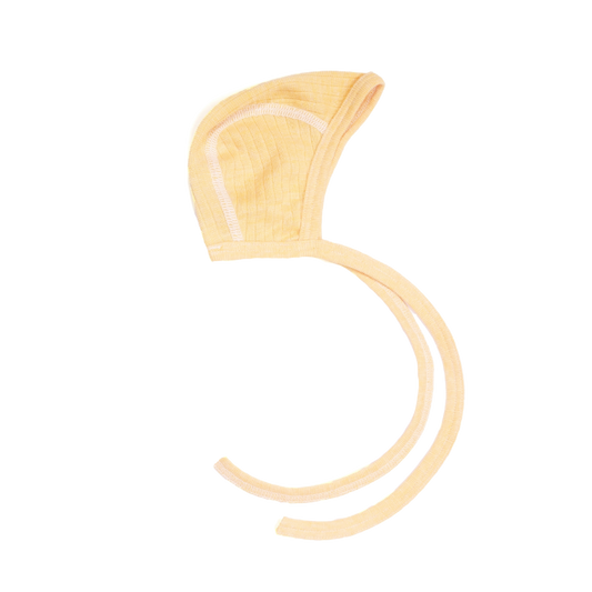 Cosilana wool/silk/cotton bow hat - Yellow