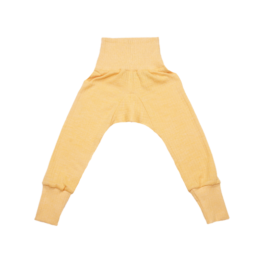 Cosilana wool/silk/cotton baby pants - Yellow