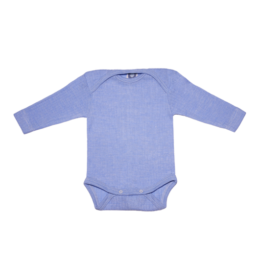 Cosilana wool/silk/cotton romper - Blue