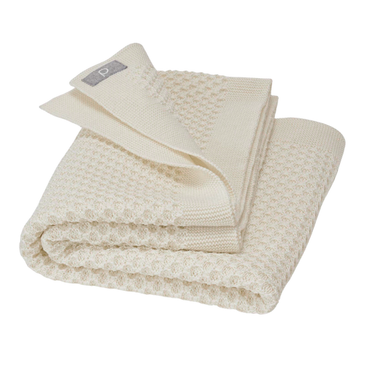 Disana wool honeycomb blanket - Natural