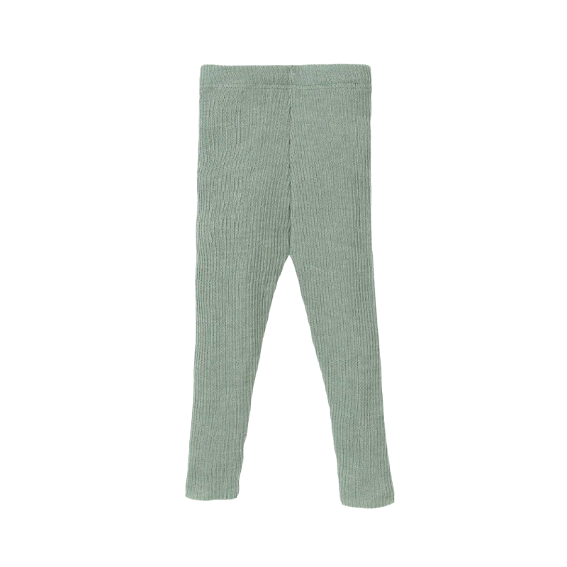 Woolen leggings - colorfull green