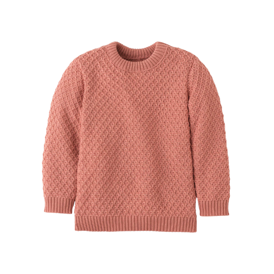 Disana Aran sweater AW25/26 - Soft pink