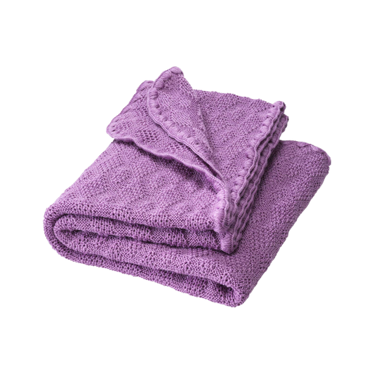 Disana wool baby blanket AW25/26 - Lilac