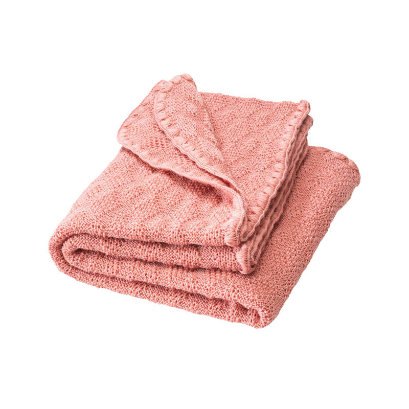 Disana wool baby blanket AW25/26 - Soft pink