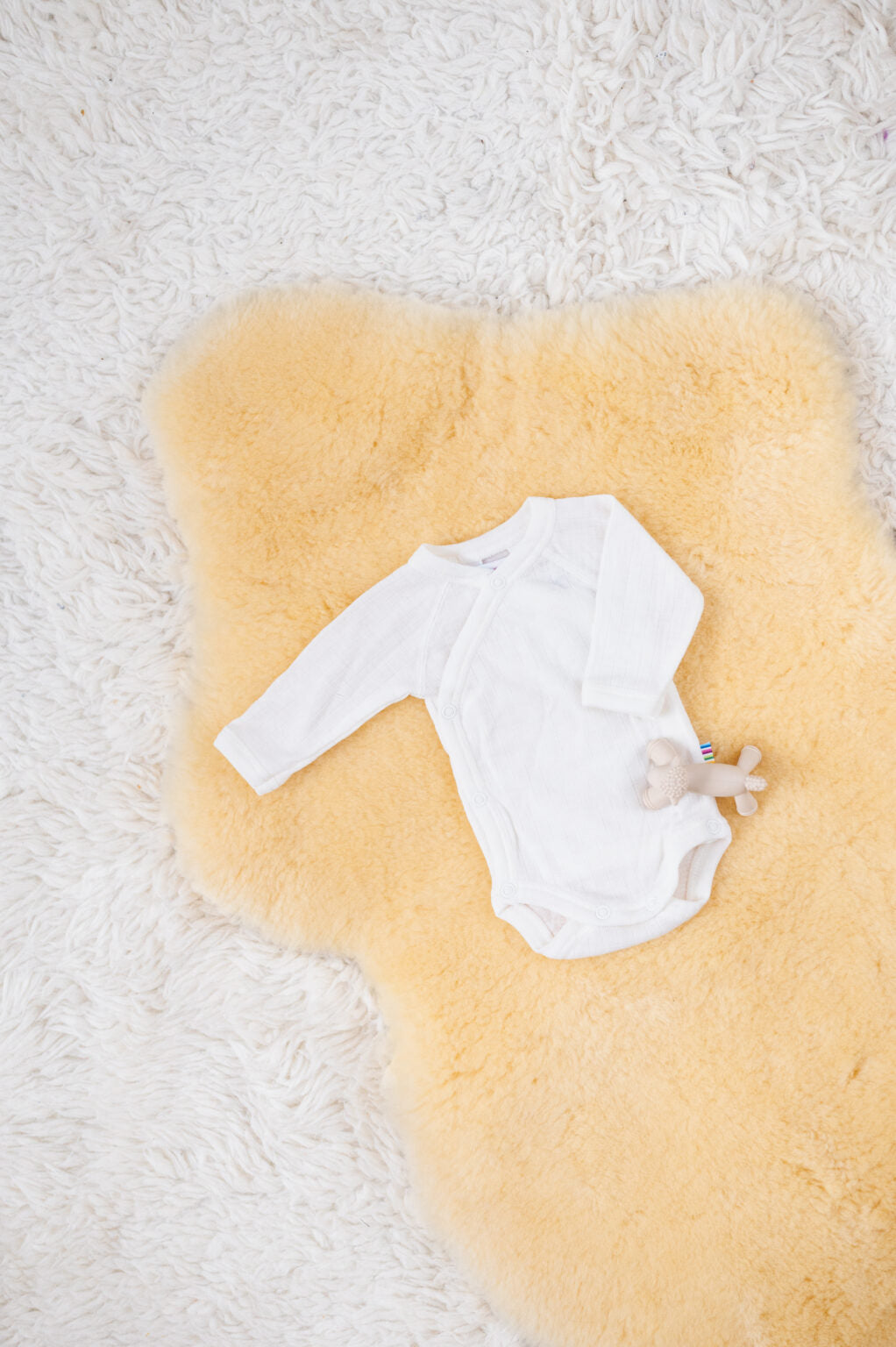 Joha wollen wikkelromper - Off white