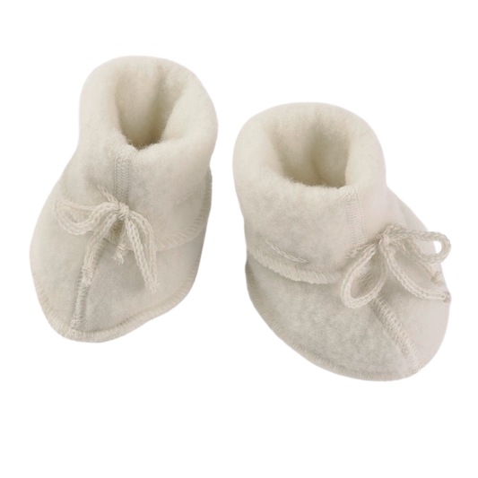 Engel Natur wool fleece baby shoes – Natural