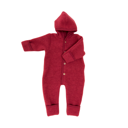 Engel Natur wool fleece overalls - Jasper melange