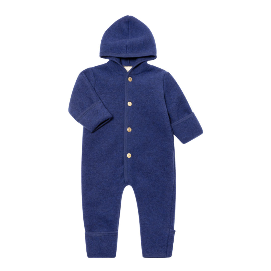 Engel Natur wolfleece overall - Gentian Melange