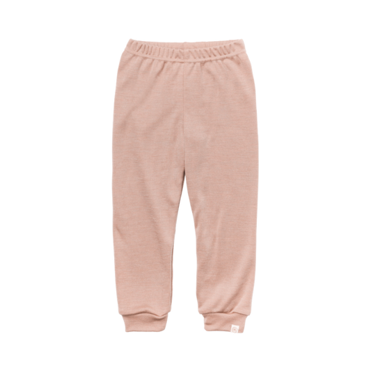 Engel Natur wool/silk jogging pants for children - Dusty Rose