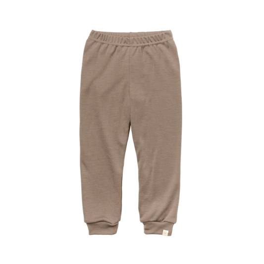 Engel Natur wool/silk jogging pants for children - Sand