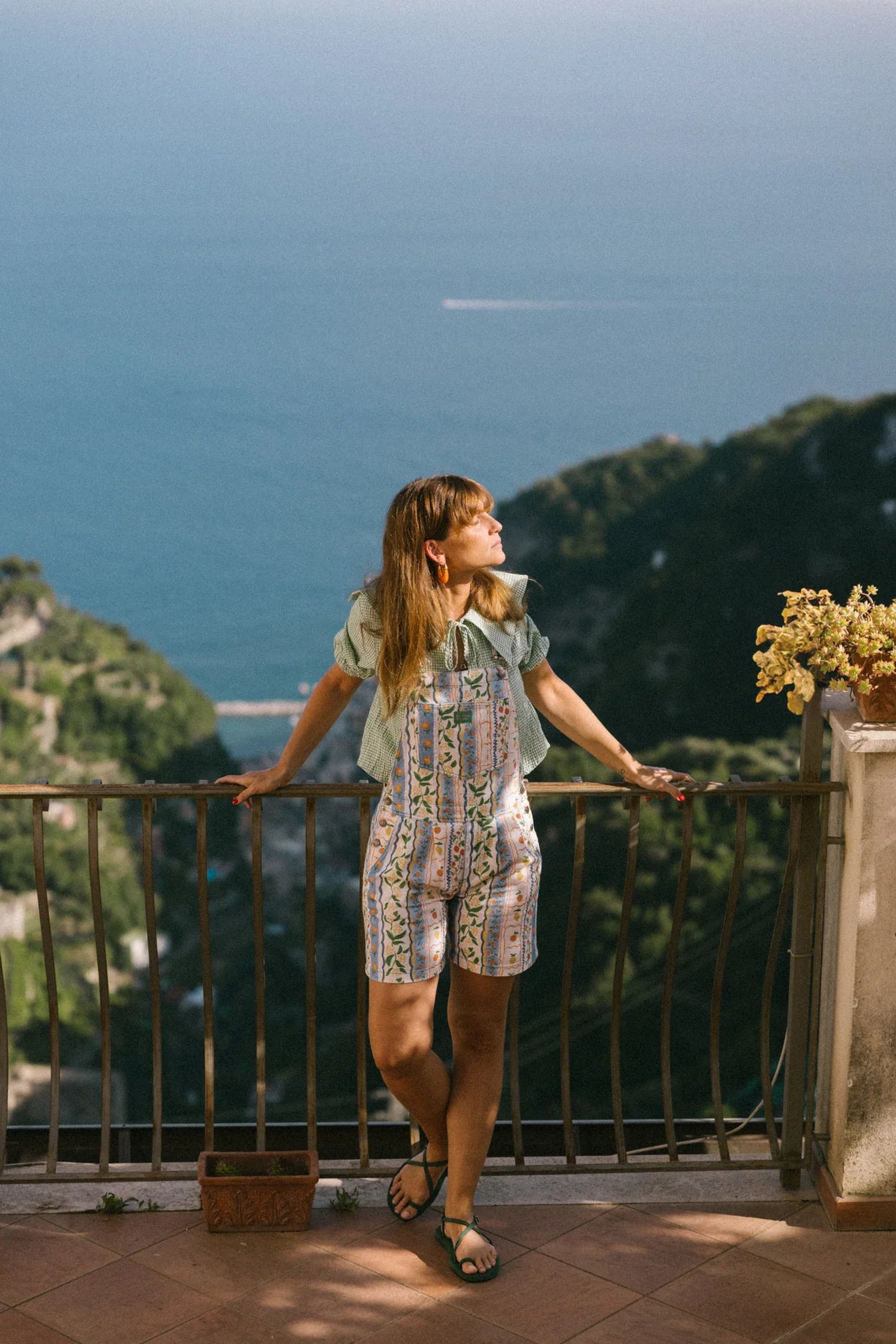 Favorite People women's shorts overalls - Amalfi