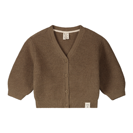 Gray Label knitted wool baby cardigan - Woody
