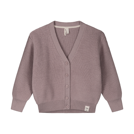 Gray Label knitted wool children's vest - Berry