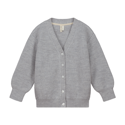 Gray Label knitted wool children's vest - Grey Melange