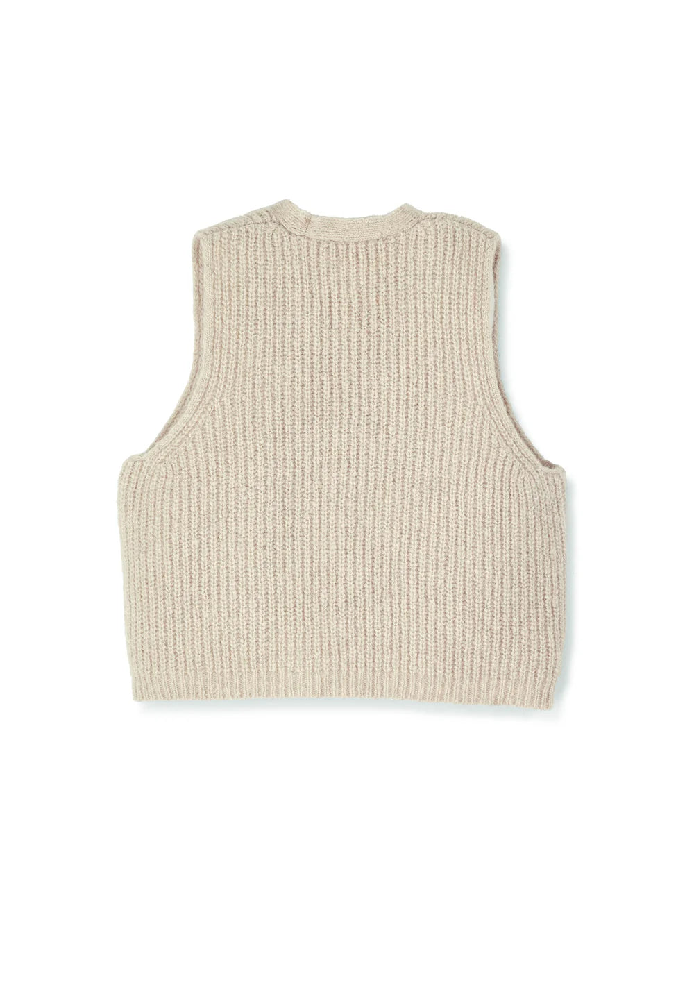 HALFEN alpaca women's waistcoat with bow - Beige