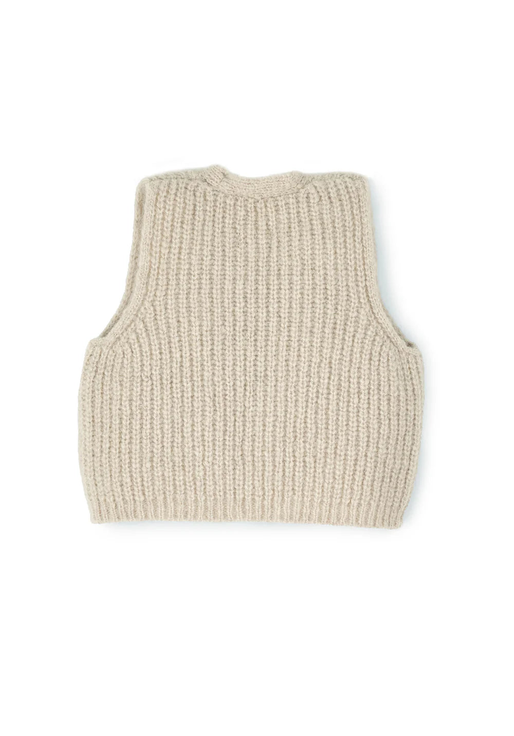 HALFEN alpaca children's vest with bow tie - Beige