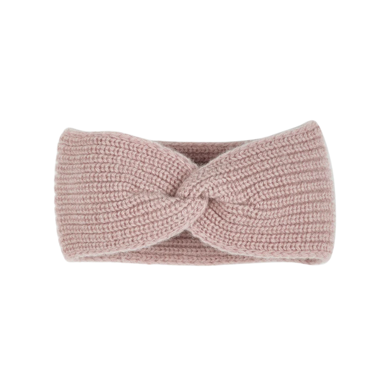 HALFEN cashmere children's headband with knot - Old pink