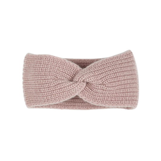 HALFEN cashmere children's headband with knot - Old pink