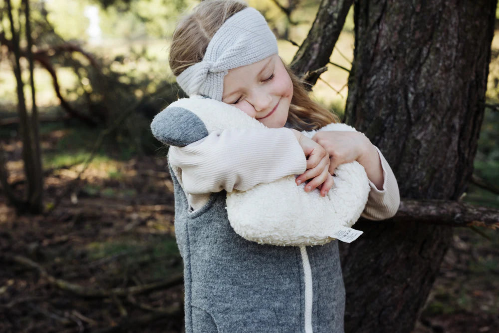 HALFEN cashmere children's headband with knot - Beige