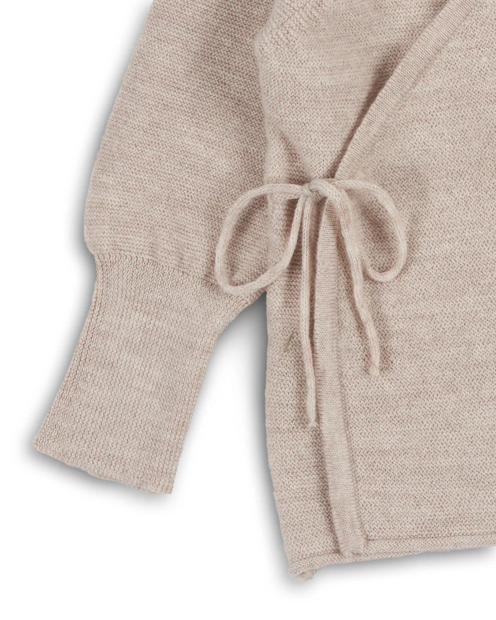 HALFEN wool wrap cardigan - Natural