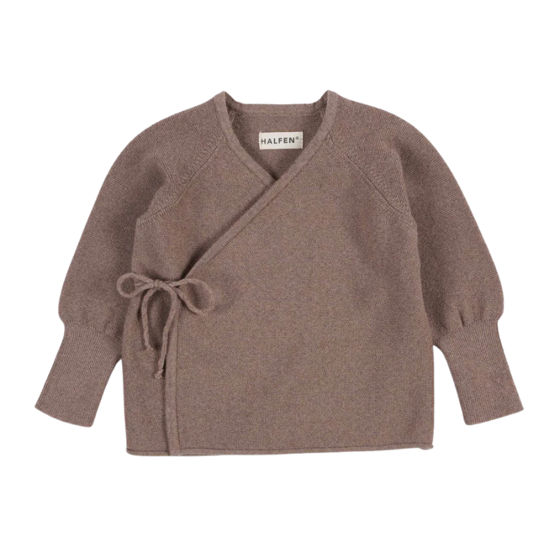 HALFEN wool wrap cardigan - Note