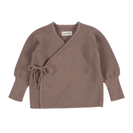 HALFEN wool wrap cardigan - Note