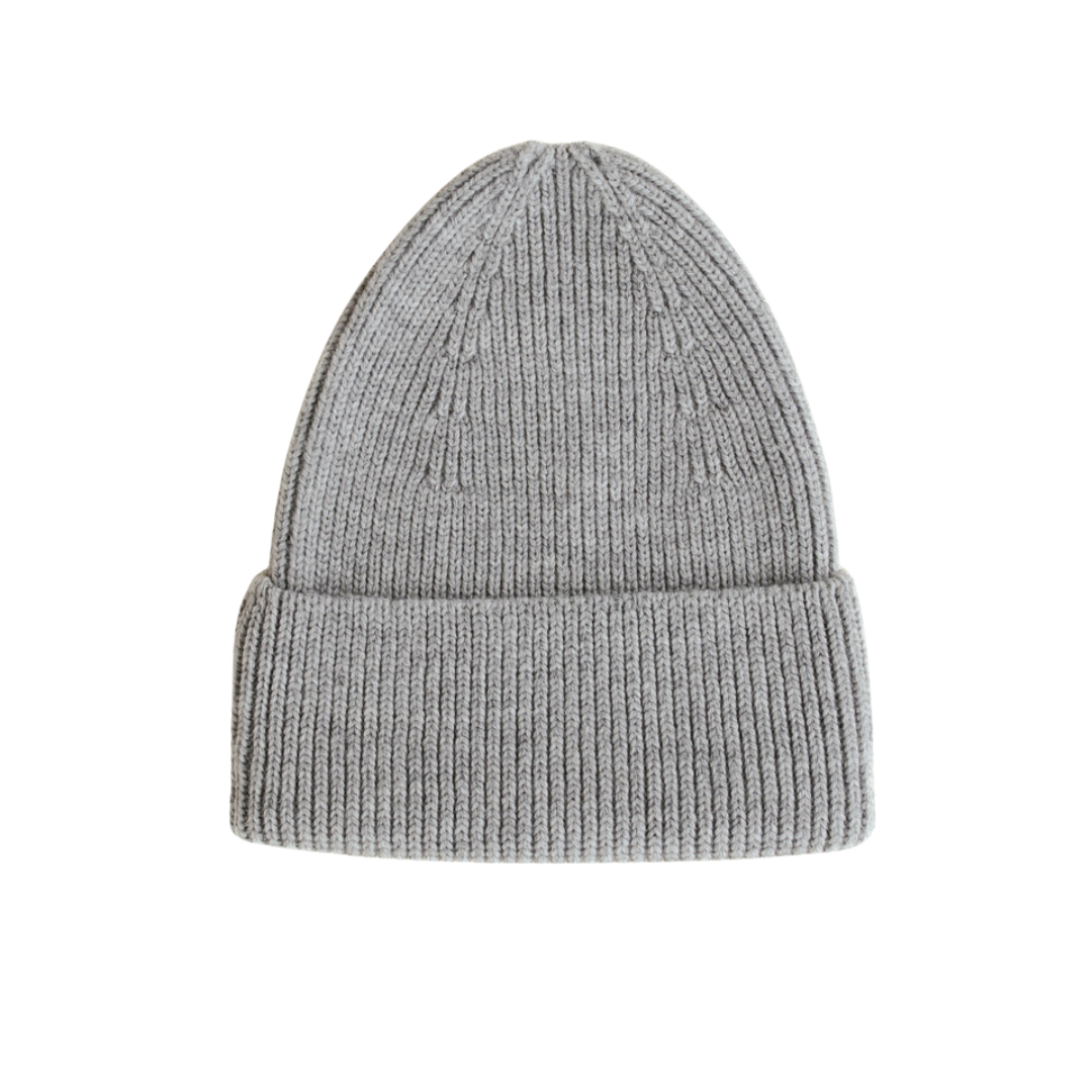 Hvid beanie Fonzie adult - Grey Melange