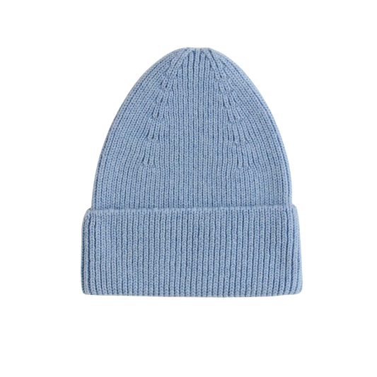 Hvid beanie Fonzie adult - Light Blue
