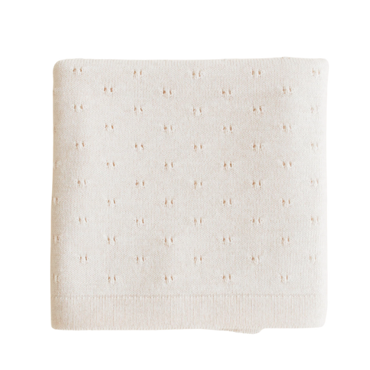 Hvid blanket Bibi - Cream