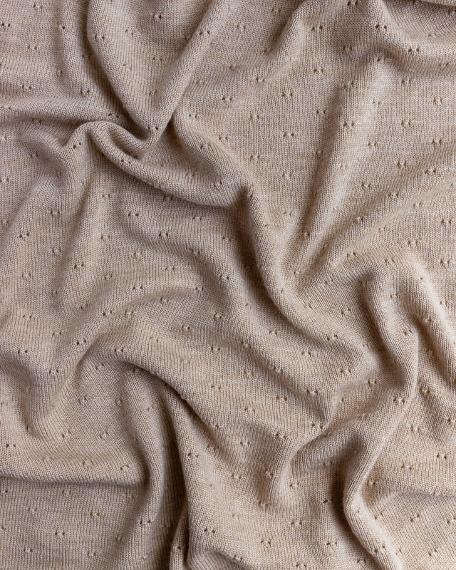 Hvid blanket Bibi - Sand