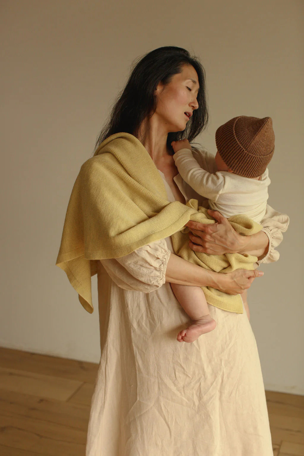 Hvid deken Felix - Light yellow